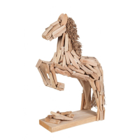 Statue Pferd im Sprung 30 x 18 x 9 cm