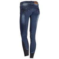 Rijbroek Denim Grip Blauw mt140