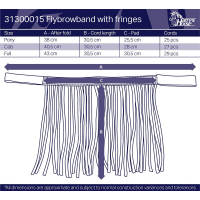 HH Vliegenfrontriem zwart COB