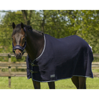 QHP Ornament Wol Blauw&Bruin