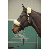 Echt-Lammfell-Nasen-Genickschutz Natur