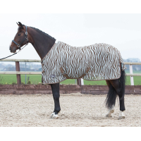 Harry's Horse Vliegendeken mesh zebra plume
