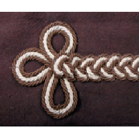 QHP Ornament Wol Blauw&Bruin