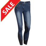 Rijbroek Denim Grip Blauw mt140