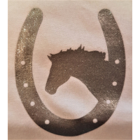 Rompertje Hoefijzer Paard Zilver 74/80