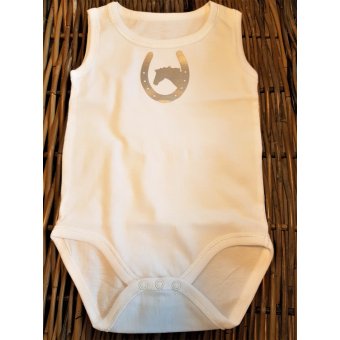 Rompertje Hoefijzer Paard Zilver 74/80