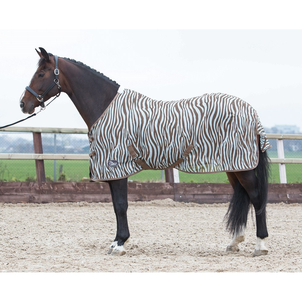 Harry's Horse Vliegendeken mesh zebra plume