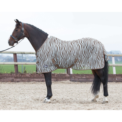 Harry's Horse Vliegendeken mesh zebra plume Harry's Horse Vliegendeken mesh zebra plume