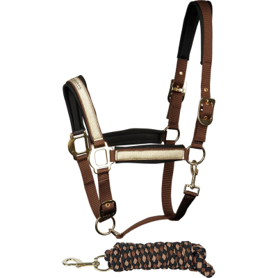 Headcollar set Glitter Shetland Bracken