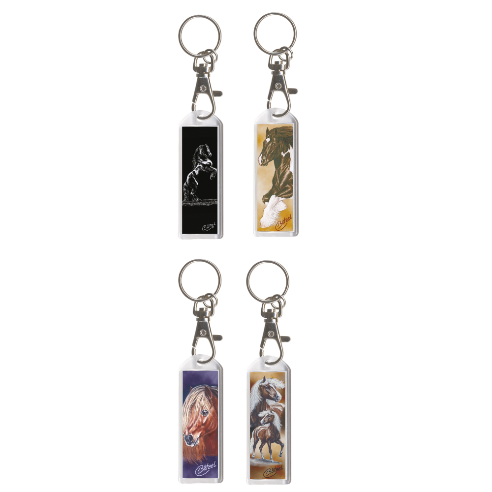 HB Plexi Soft Sleutelhanger met paard SHETTY