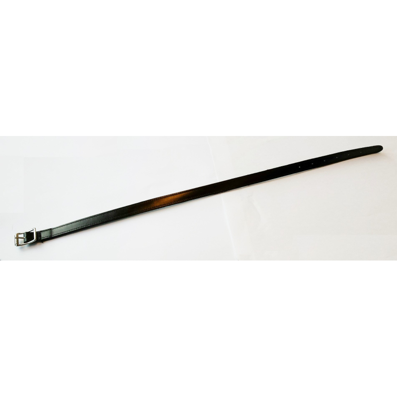 Petrie Sporenriem rundleer Zwart