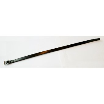 Petrie Sporenriem rundleer Zwart