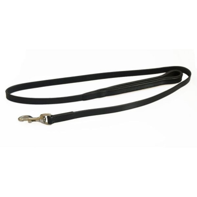 HB Lederen Hondenlijn 130cm Zwart