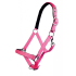 Head collar -Stars Softice- with soft padding Neon Pink