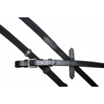 HKM Zügel aus Gurtband mit Lederstopper