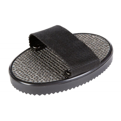 Curry comb with rhinestones Silver