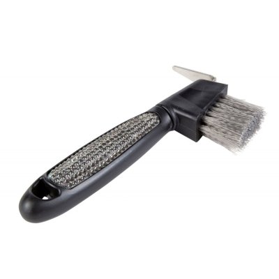 Hoof pick with rhinestones Silver