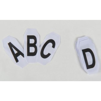  Lose Alphabet und Nummern für Turniernummern