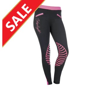 HKM Starlight Silicoon knievlak Kids Zwart/Roze