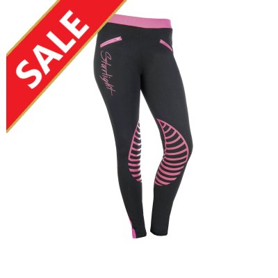 HKM Starlight Silicoon knievlak Kids Zwart/Roze