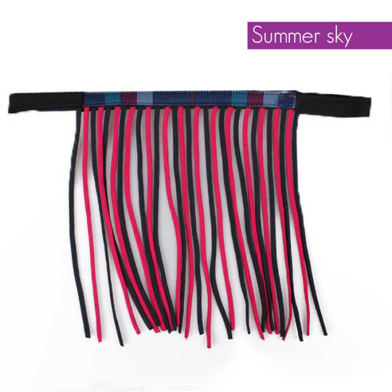 QHP Vliegenfrontriem Summer Sky Shet