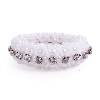 Knotband Diamond Wit