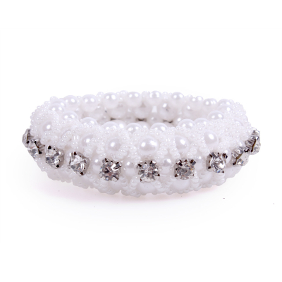 Bande de chignon Diamond Blanc