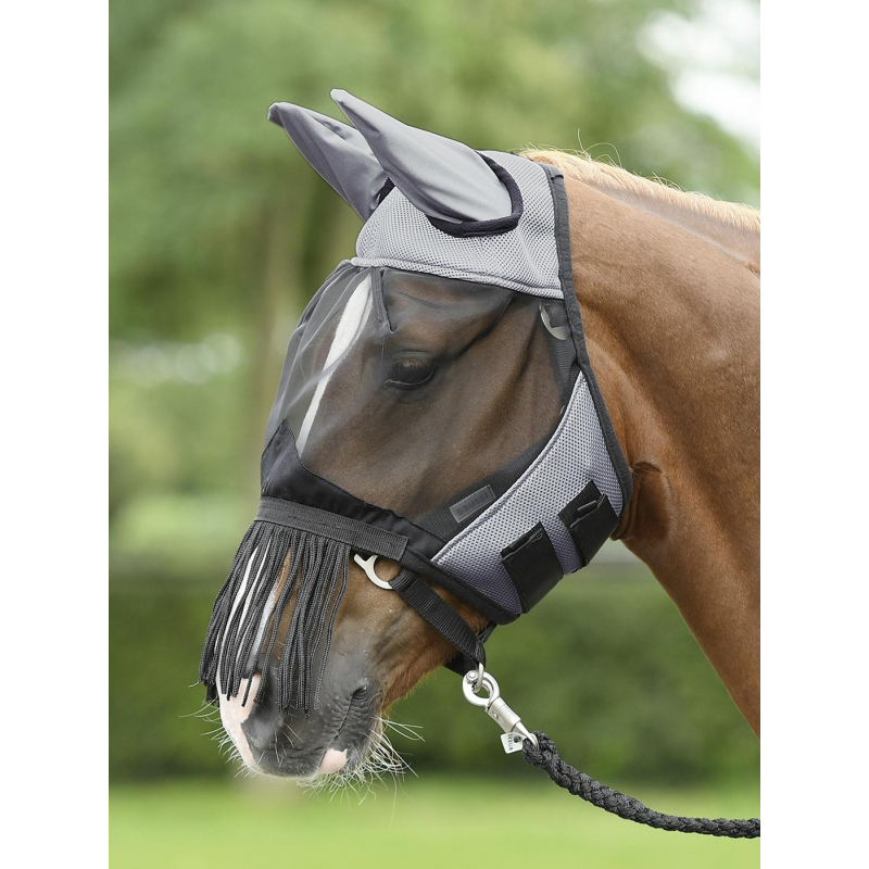 Vliegenmasker FLY COVER FRANSEN grijs/zwart