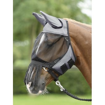 Vliegenmasker FLY COVER FRANSEN grijs/zwart