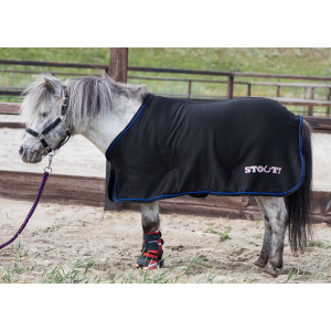 Fleecedeken STOUT Zwart mt115