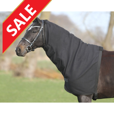 Losse Fleece hals Zwart