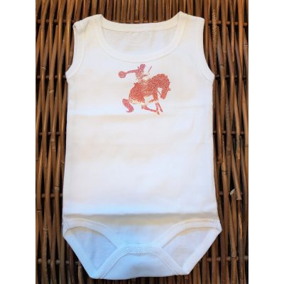 Rompertje Rodeo Cowboy Glitter Rood