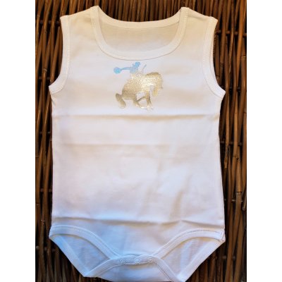 Rompertje Rodeo Cowboy Glitter Zilver