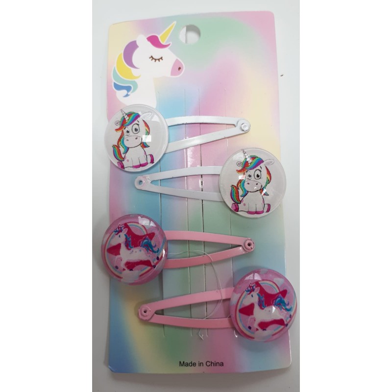 Unicorn haarclipjes