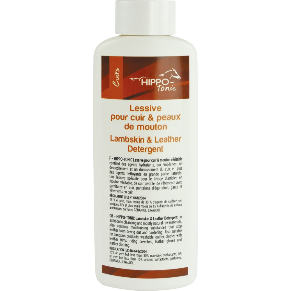 Vloeibaar wasmiddel voor leder en schapenvacht